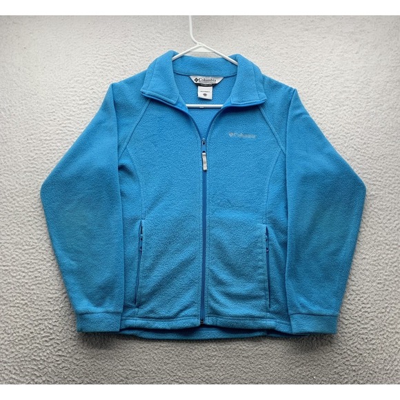 Columbia Other - Columbia Fleece Jacket Youth Kids 14/16 Light Blue‎ Full Zip Warm Soft Outdoors